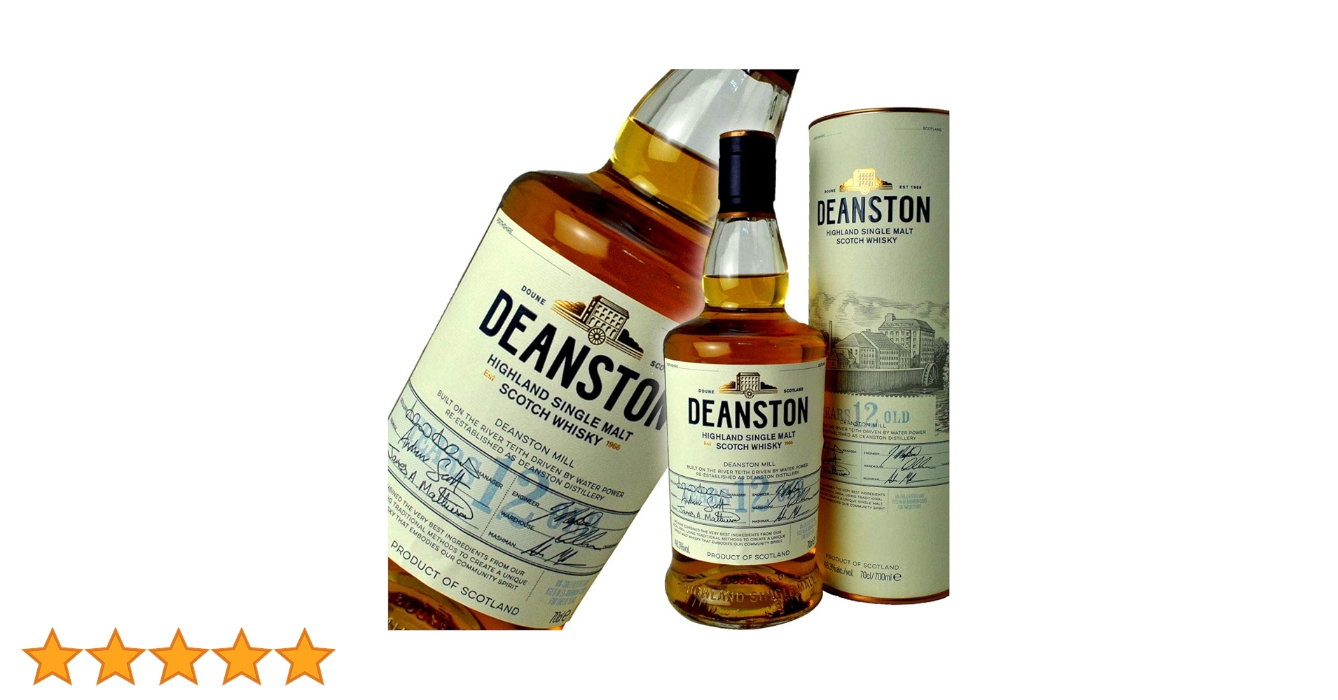 ディーンストン12年 700ml 46% 新品　旧ボトル　レア 送料無料】ディーンストン 12年 700ml 46度【カタログ掲載品